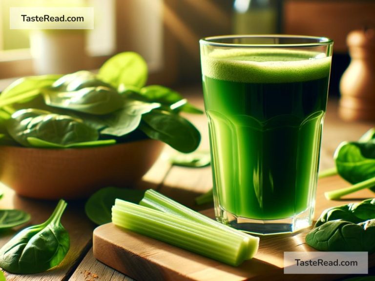 How to Create a Detoxifying Green Juice with Spinach and Celery