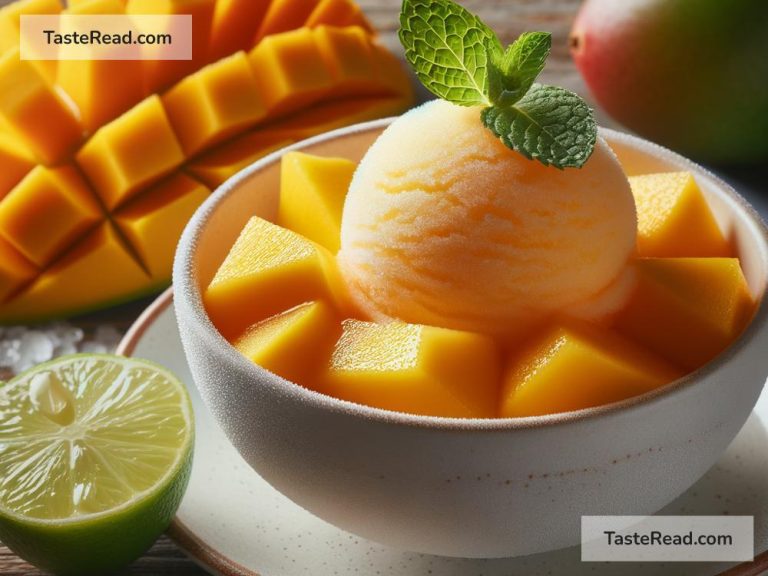 How to Create a Frosty Mango and Lime Sorbet