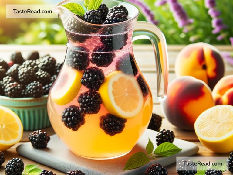 How to Create a Fruity Blackberry Peach Lemonade