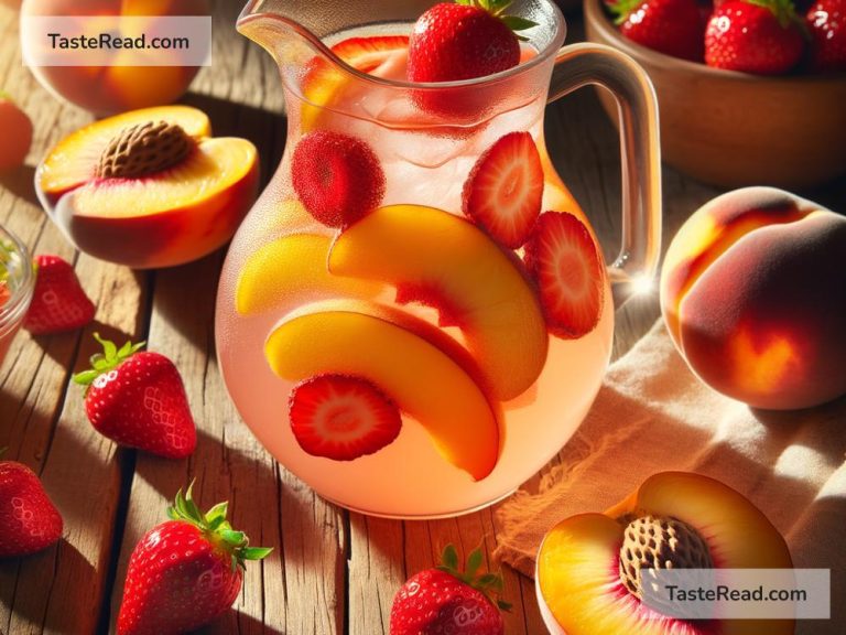 How to Create a Fruity Peach and Strawberry Punch