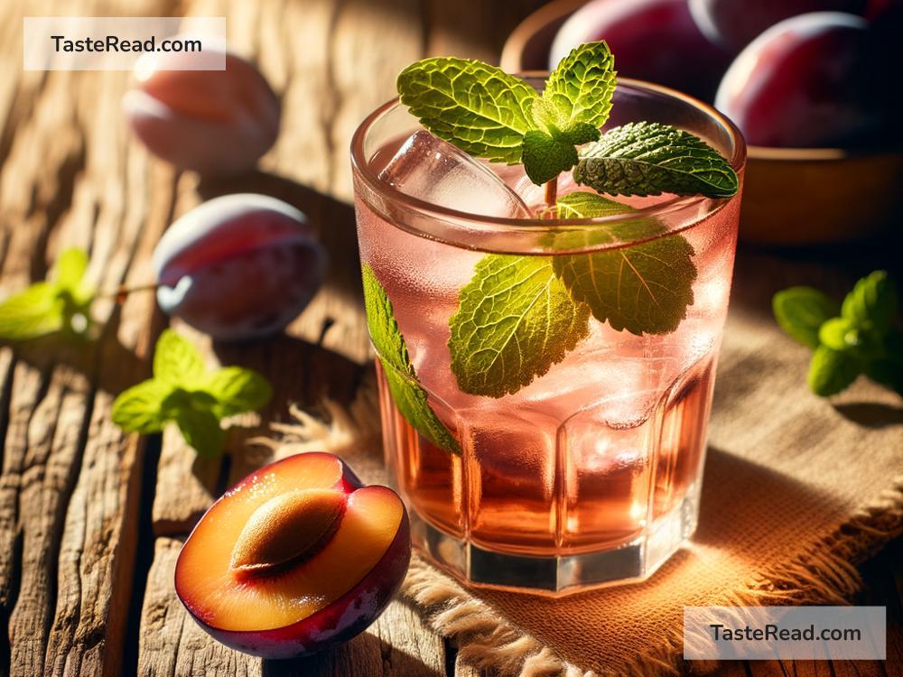 How to Create a Sweet and Tart Plum Ginger Cooler