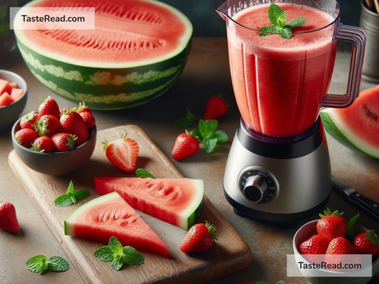 How to Create a Sweet Watermelon Strawberry Cooler