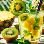 How to Create a Tropical Kiwi Pineapple Cooler