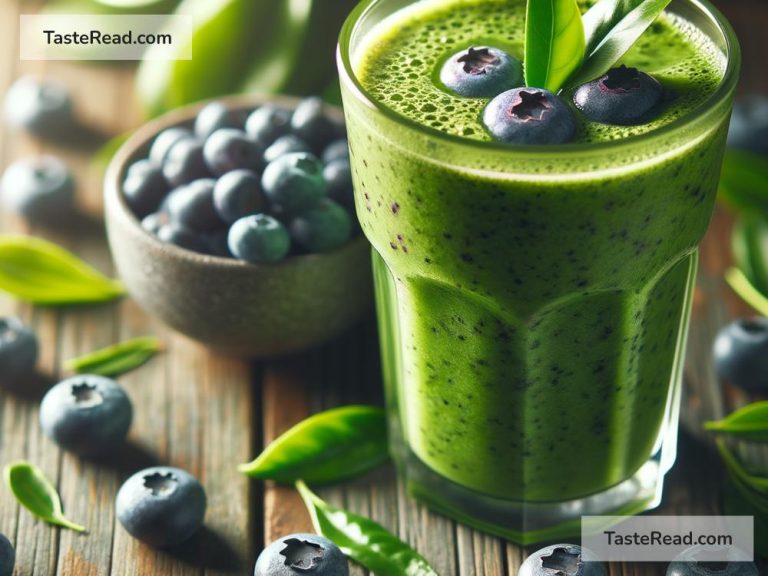 How to Create an Antioxidant-Rich Green Tea and Blueberry Smoothie