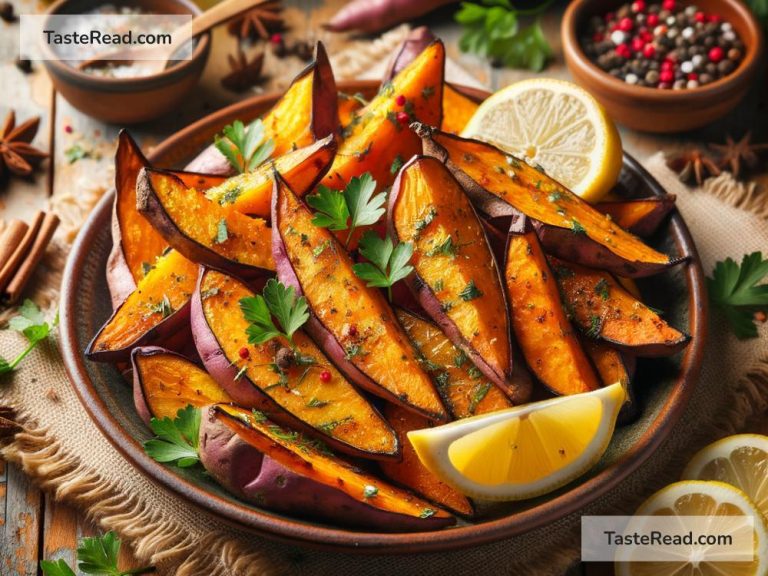 How to Create Baked Lemon and Herb Sweet Potato Wedges