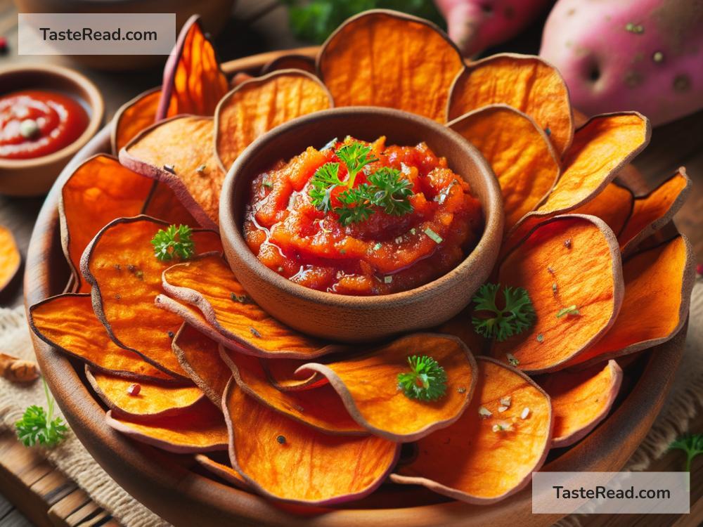 How to Create Baked Sweet Potato Chips with Spicy Dip