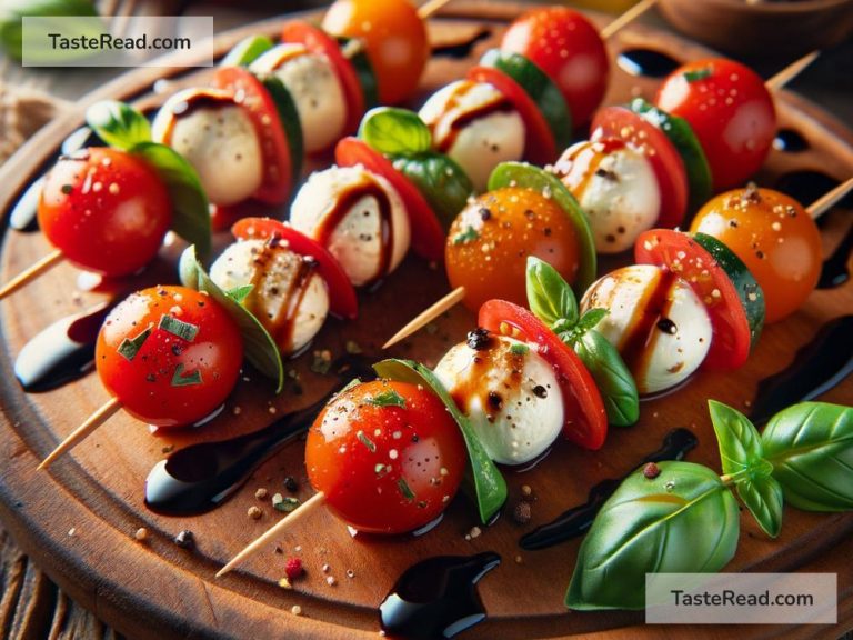 How to Create Mini Caprese Skewers with Balsamic Drizzle