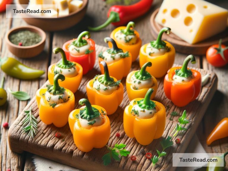 How to Create Mini Cheese and Herb Stuffed Peppers