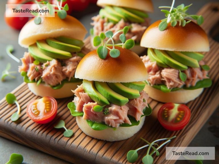 How to Create Mini Tuna and Avocado Salad Sliders