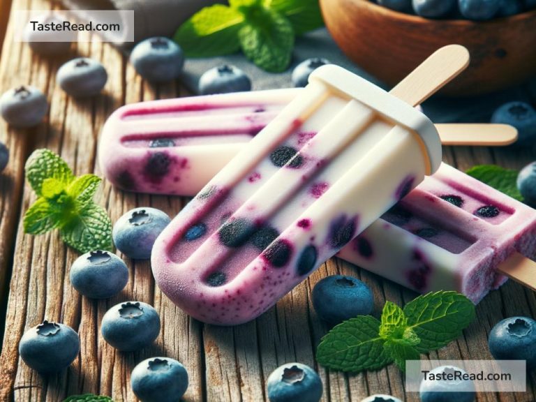 How to Create Sweet Blueberry and Yogurt Popsicles