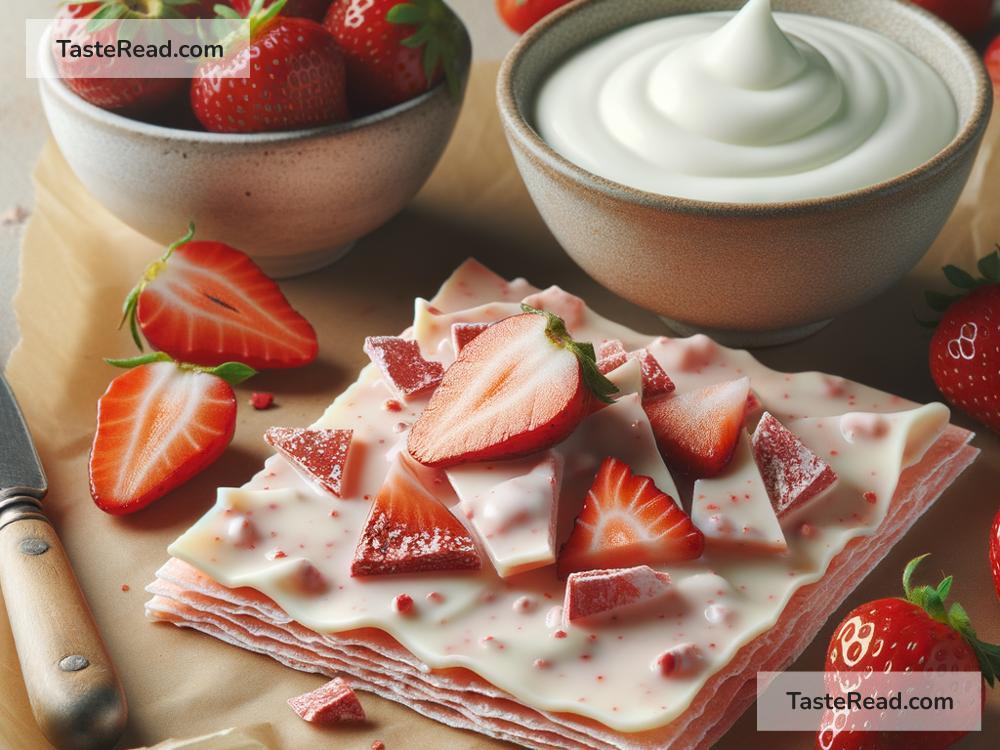 How to Create Sweet Strawberry Yogurt Bark