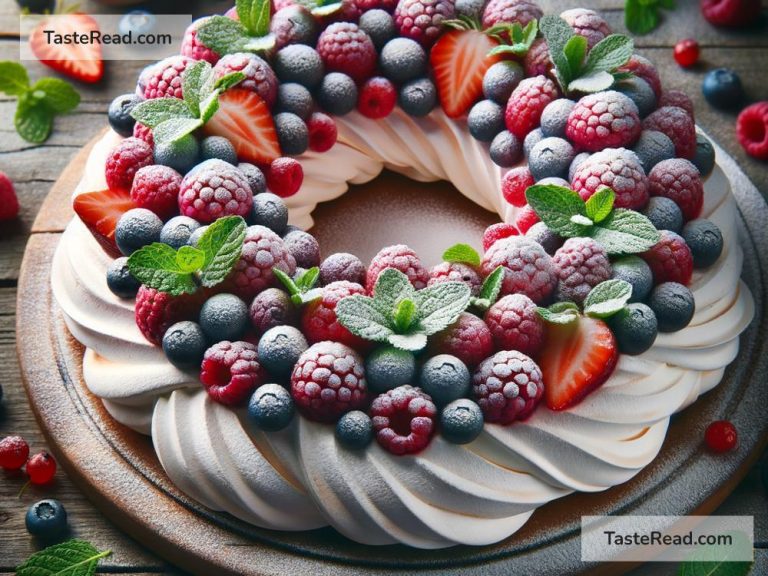 How to Make a Beautiful Berry Pavlova Wreath