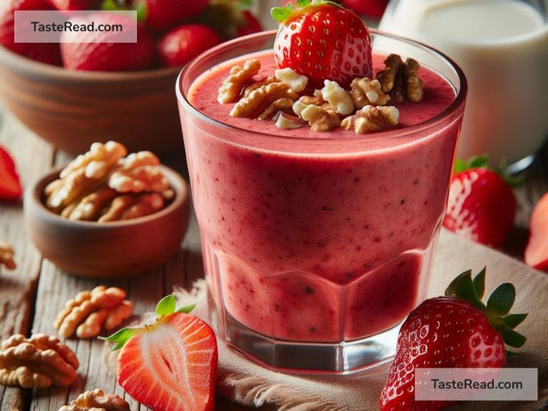 How to Make a Brain-Boosting Walnut and Strawberry Smoothie