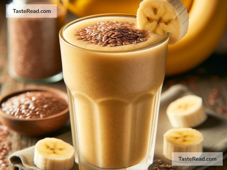 How to Make a Heart-Healthy Flaxseed and Banana Smoothie