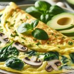 How to Make a Low-Carb Spinach and Mushroom Omelette