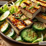 How to Make a Protein-Rich Grilled Tofu and Cucumber Salad