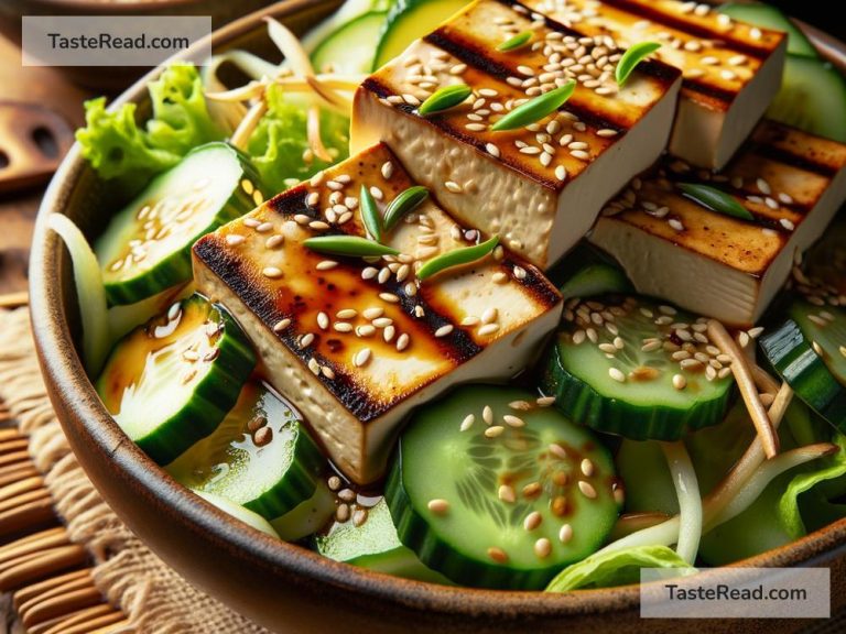 How to Make a Protein-Rich Grilled Tofu and Cucumber Salad