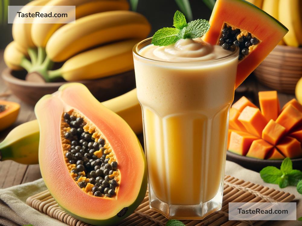 How to Make a Tropical Banana Papaya Smoothie