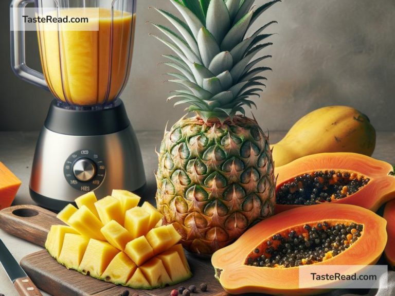 How to Make a Tropical Papaya Pineapple Smoothie