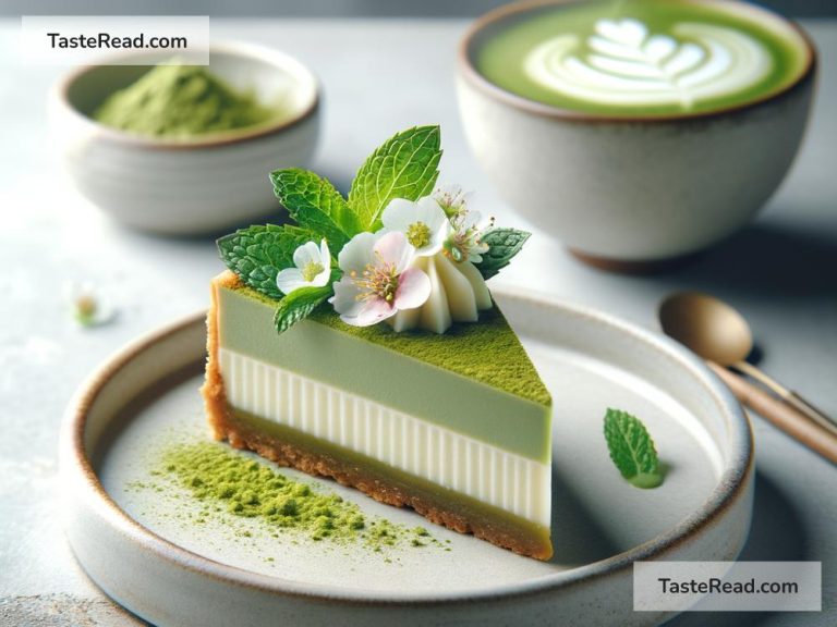 How to Make a Unique Matcha and White Chocolate Tart