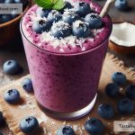 How to Make a Vegan Antioxidant-Packed Blueberry and Coconut Smoothie