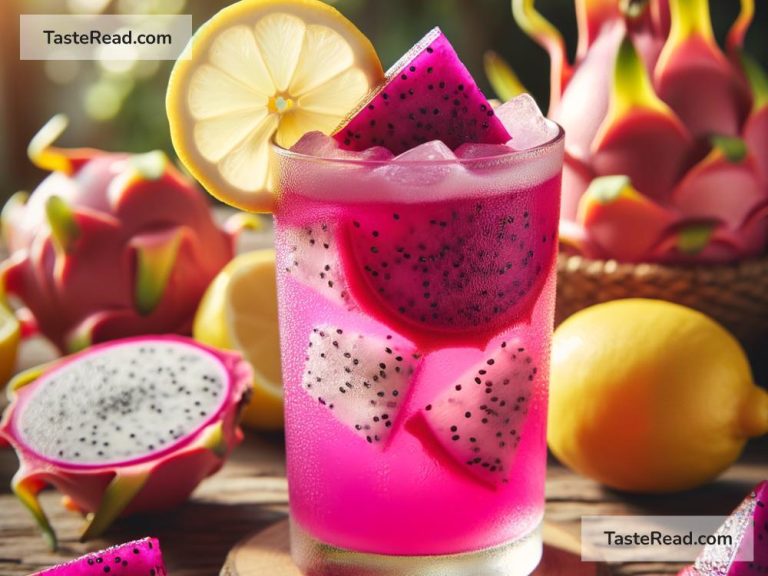 How to Make a Vibrant Dragon Fruit Lemon Cooler