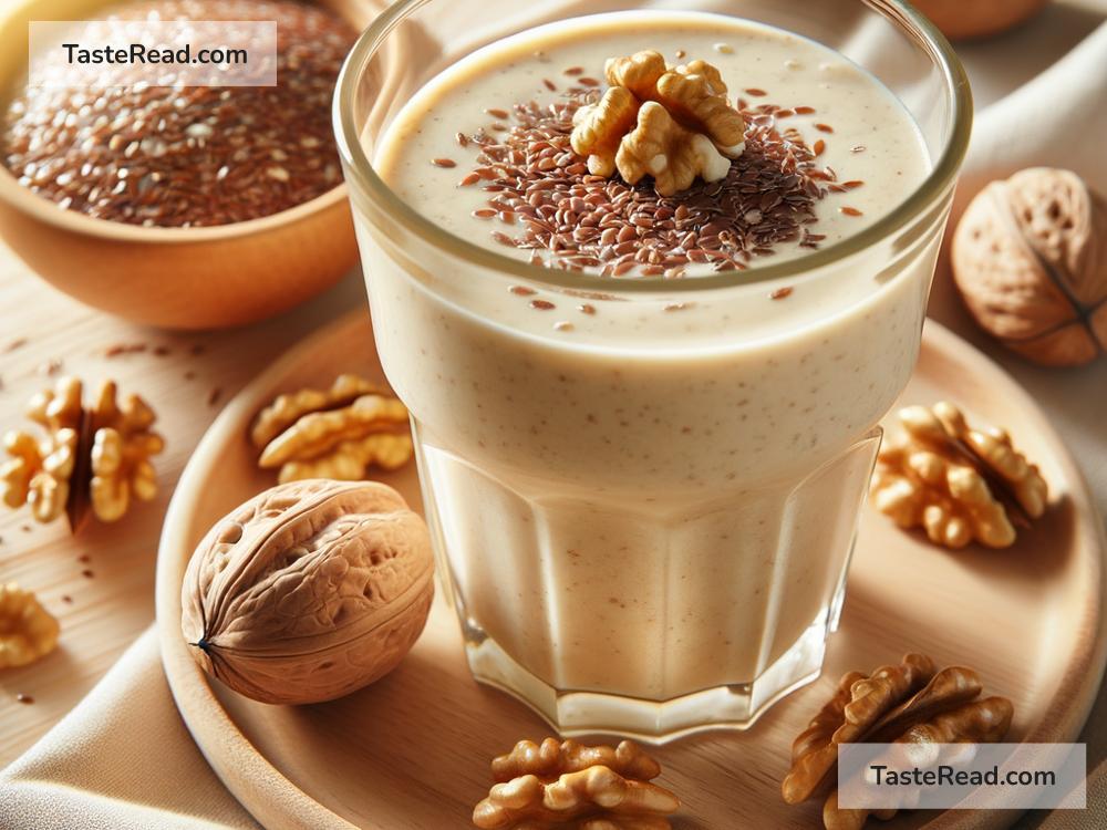 How to Make an Omega-3 Rich Walnut and Flaxseed Smoothie