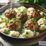 How to Make Paleo-Friendly Meatball Soup with Cauliflower Rice