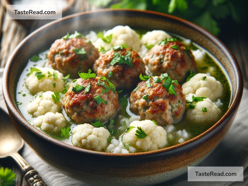 How to Make Paleo-Friendly Meatball Soup with Cauliflower Rice