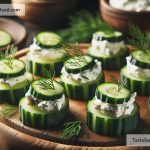 How to Make Savory Cucumber and Cream Cheese Bites