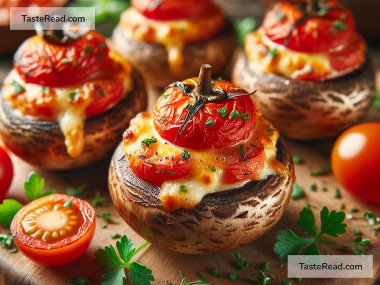 How to Make Savory Tomato and Cheese Stuffed Mushrooms