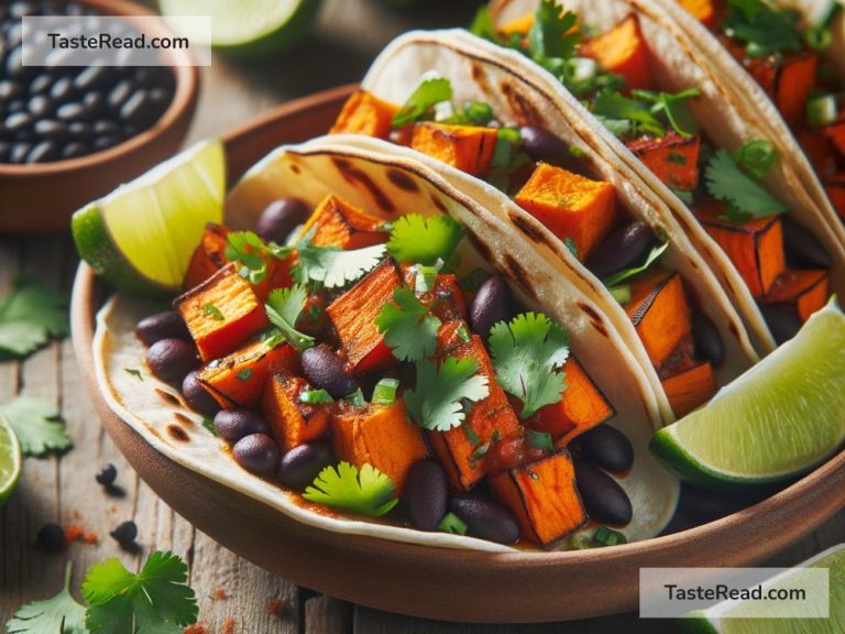 How to Make Spicy Roasted Sweet Potato and Black Bean Tacos