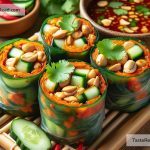 How to Make Spicy Thai Peanut and Cucumber Salad Rolls