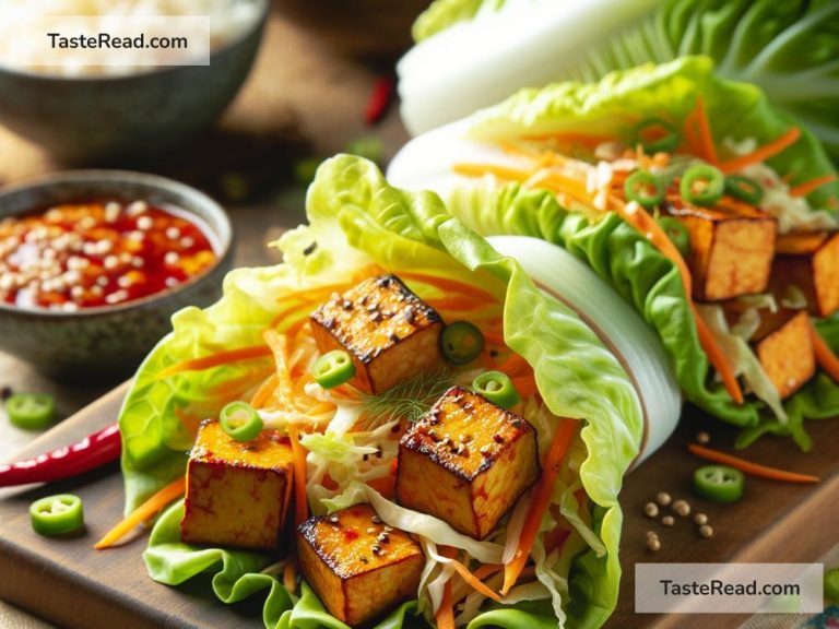 How to Make Spicy Tofu and Cabbage Lettuce Wraps