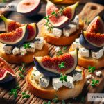 How to Make Sweet and Savory Fig and Goat Cheese Crostini