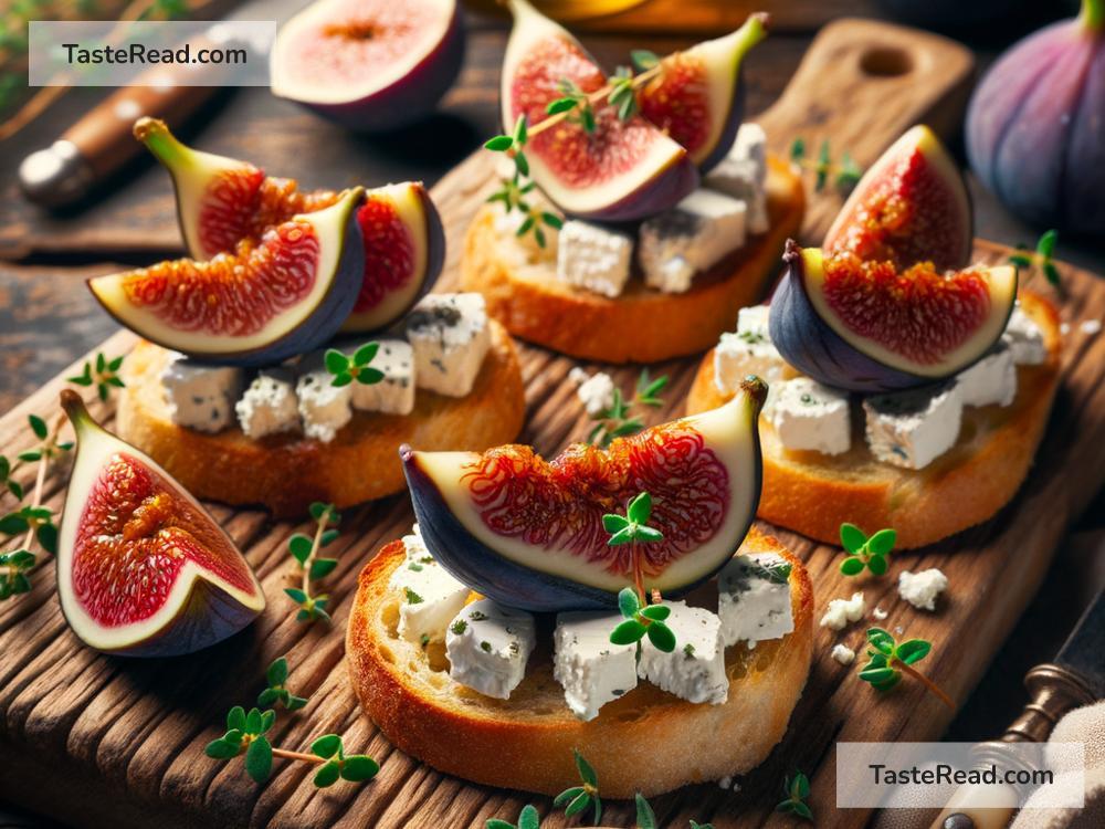 How to Make Sweet and Savory Fig and Goat Cheese Crostini