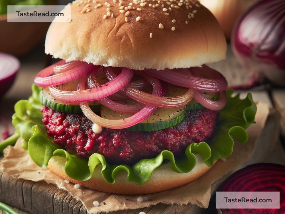 How to Make Vegan Caramelized Onion and Beet Burger