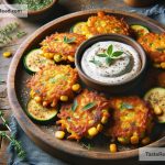 How to Make Zucchini and Corn Fritters with Dipping Sauce