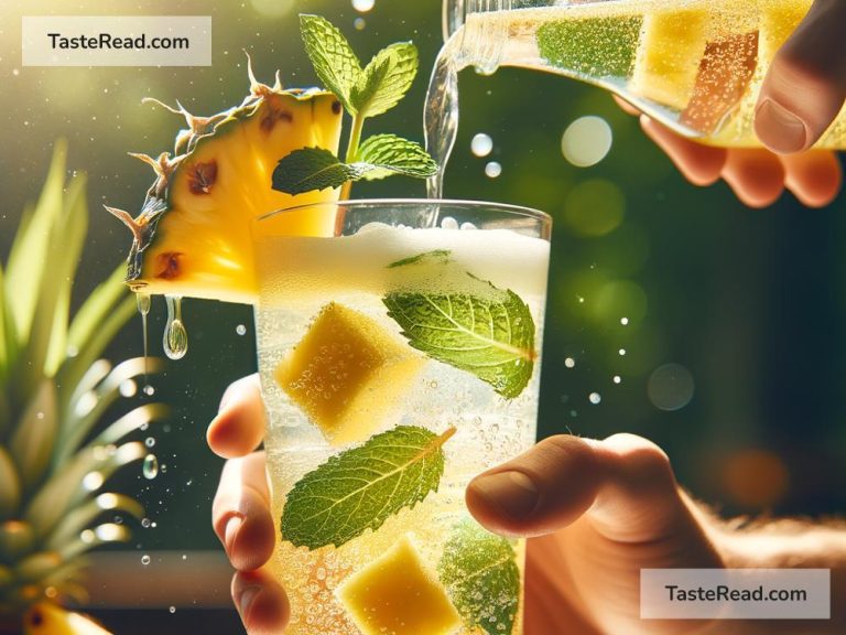 How to Prepare a Chilled Pineapple Mint Fizz