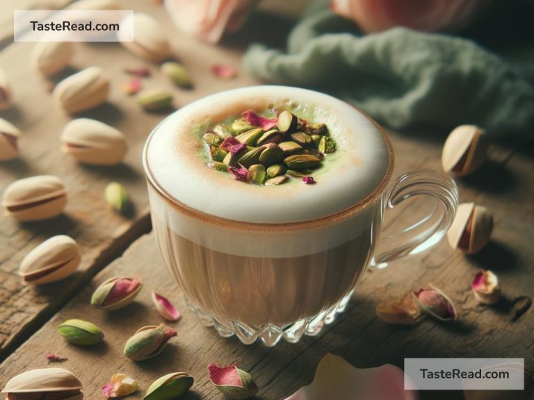 How to Prepare a Sweet and Nutty Pistachio Rosewater Latte