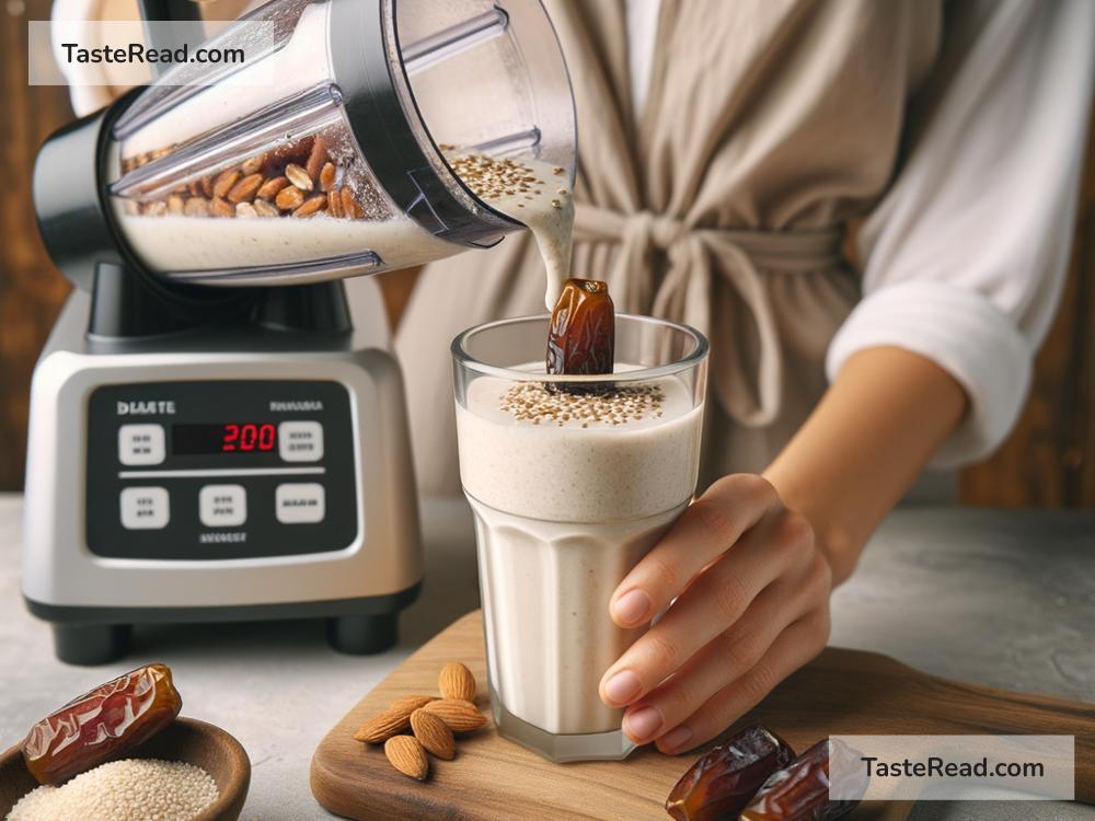 How to Prepare a Sweet and Nutty Sesame Date Smoothie