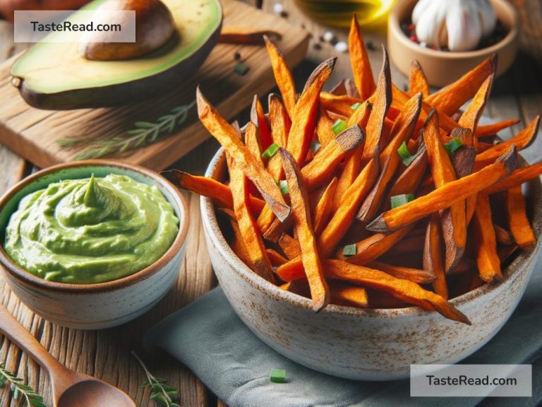 How to Prepare Crunchy Sweet Potato Fries with Avocado Dip