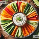 How to Prepare Crunchy Veggie Sticks with Yogurt Dip