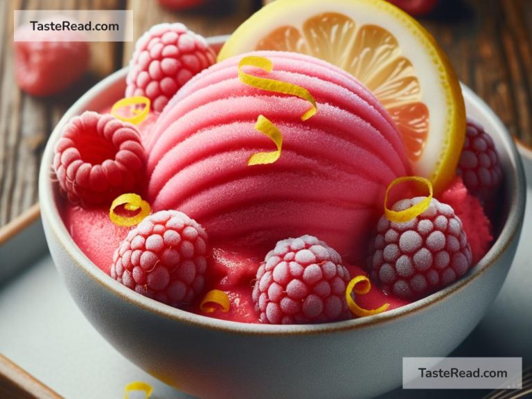 How to Prepare Homemade Raspberry Lemon Sorbet