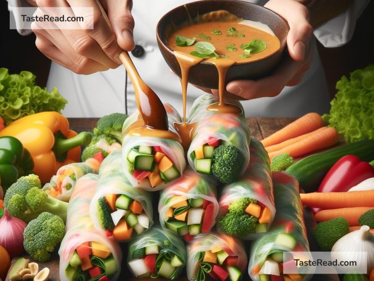 How to Prepare Spicy Thai Peanut Spring Rolls