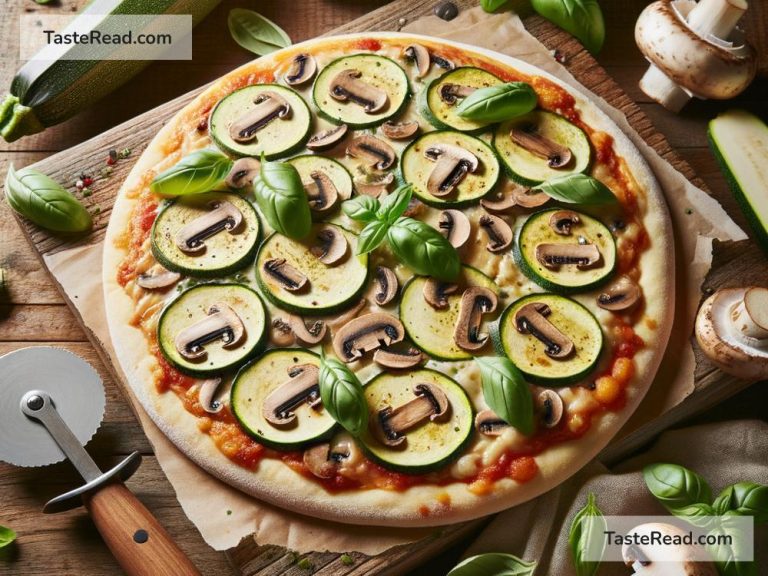 How to Prepare Vegan Zucchini and Mushroom Pizza