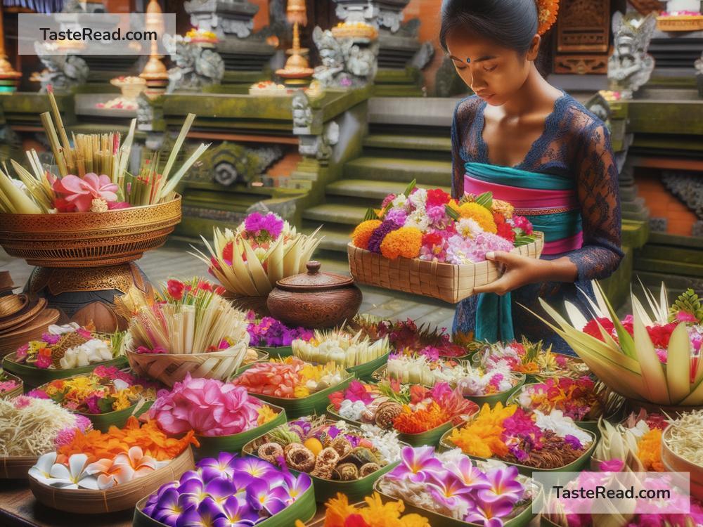 How Traditional Balinese Offerings Influence Daily Cooking