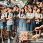 Discovering exotic grilled crocodile skewers in Thailand