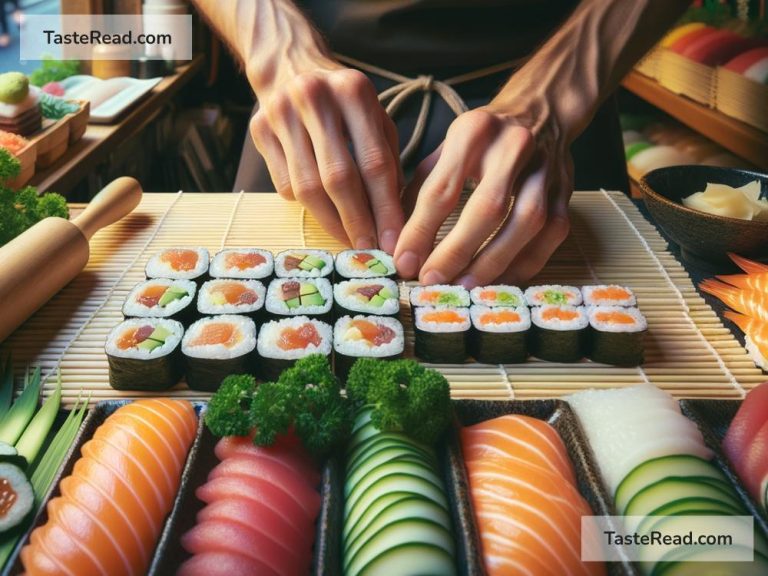 Discovering freshly made sushi rolls in Tokyo’s food alleys