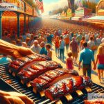 Discovering smoky barbecued ribs in American fairs